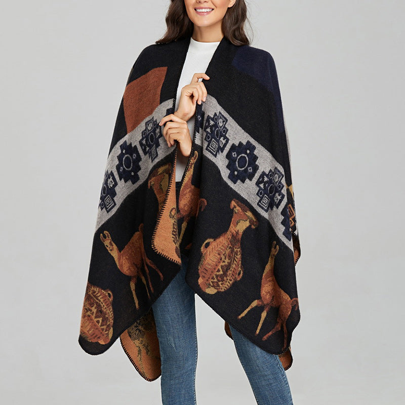 Écharpe de voyage confortable en forme de vase en forme de cerf avec Buddha Stones et formes géométriques - image 19