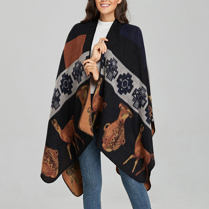 Écharpe de voyage confortable en forme de vase en forme de cerf avec Buddha Stones et formes géométriques - image 19