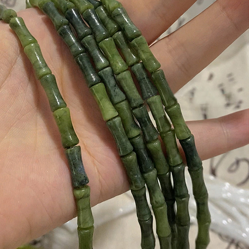 Bracelet porte-bonheur en argent sterling 925 avec péridot et bambou de Buddha Stones - image 4