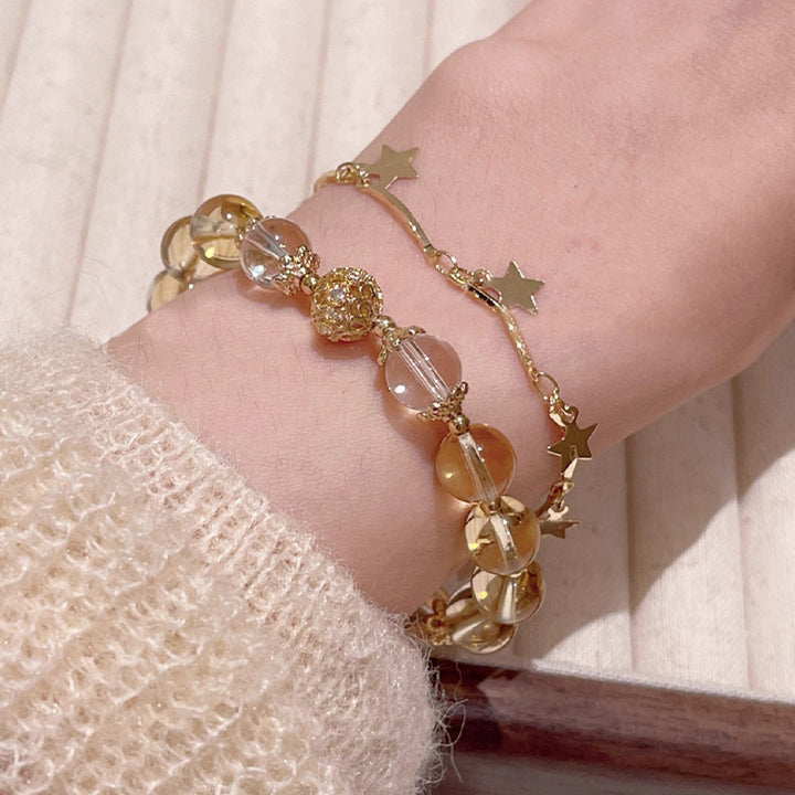 Bracelet de protection de prospérité avec breloque papillon en pierre de lune et Buddha Stones
