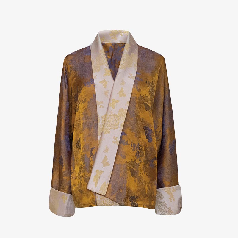 Robe tibétaine en Buddha Stones , vêtements pour femmes Hanfu améliorés, robe papillon de Lhassa