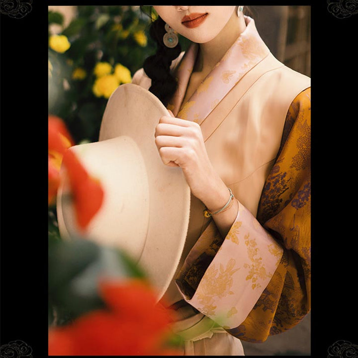 Robe tibétaine en Buddha Stones , vêtements pour femmes Hanfu améliorés, robe papillon de Lhassa