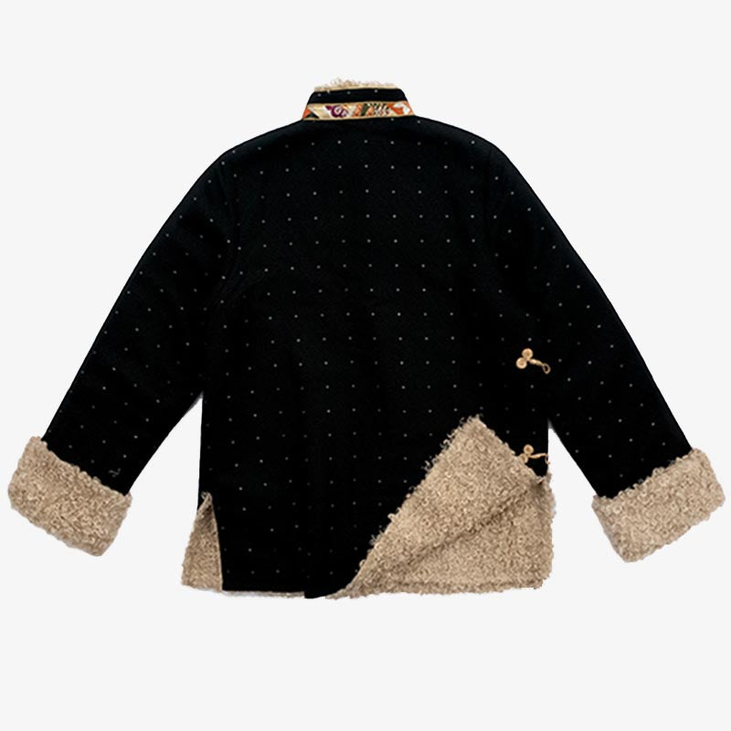 Vêtements tibétains Buddha Stones Lhasa Haut doublé en polaire Vêtements d'hiver pour femmes - image 2