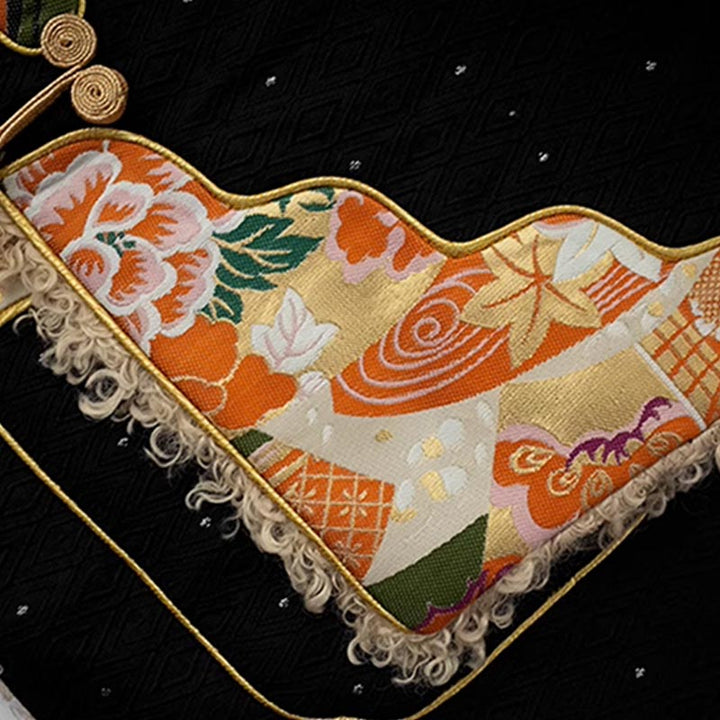 Vêtements tibétains Buddha Stones Lhasa Haut doublé en polaire Vêtements d'hiver pour femmes