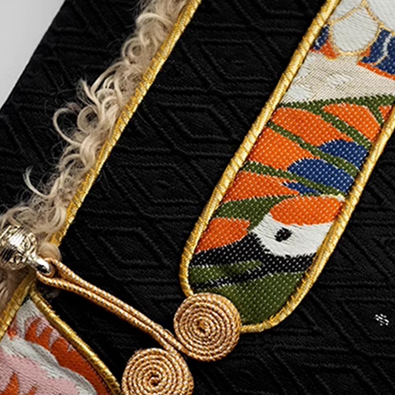Vêtements tibétains Buddha Stones Lhasa Haut doublé en polaire Vêtements d'hiver pour femmes