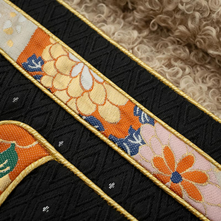 Vêtements tibétains Buddha Stones Lhasa Haut doublé en polaire Vêtements d'hiver pour femmes
