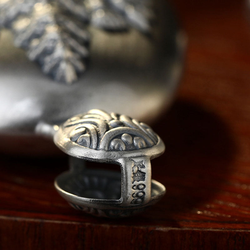 Collier pendentif de protection gravé en argent sterling 999 avec Buddha Stones et symbole du zodiaque chinois - image 8