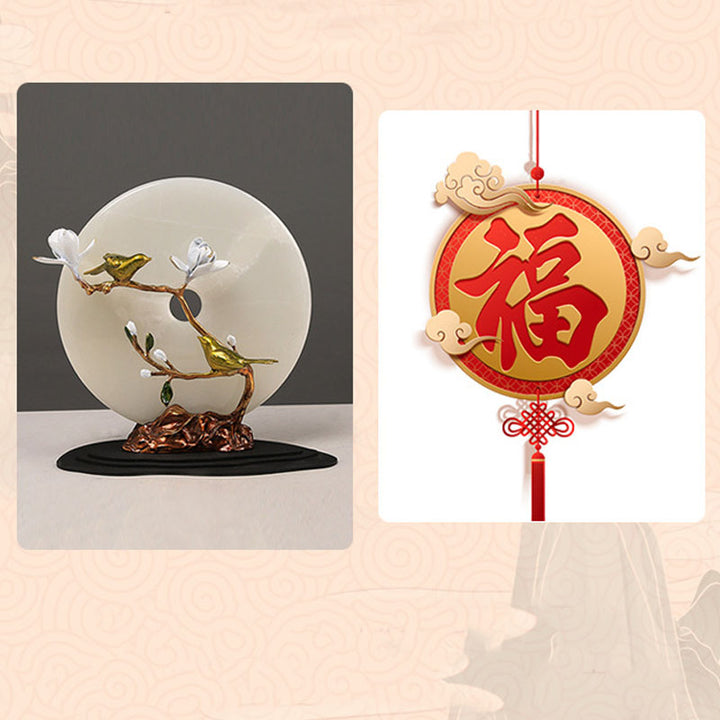 Bracelet en argent sterling 925 Buddha Stones et jade Hetian, boucle de paix, breloque de caractère Fu, abondance - image 9