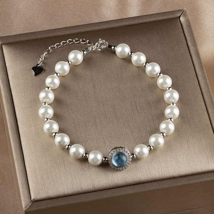 Bracelet et bague de guérison en argent sterling 925 Buddha Stones