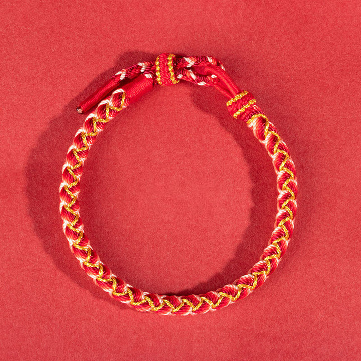 Bracelet de protection en corde fait main en écailles de dragon de Buddha Stones