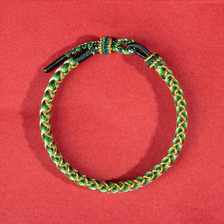 Bracelet de protection en corde fait main en écailles de dragon de Buddha Stones