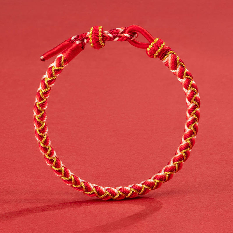 Bracelet de protection en corde fait main en écailles de dragon de Buddha Stones