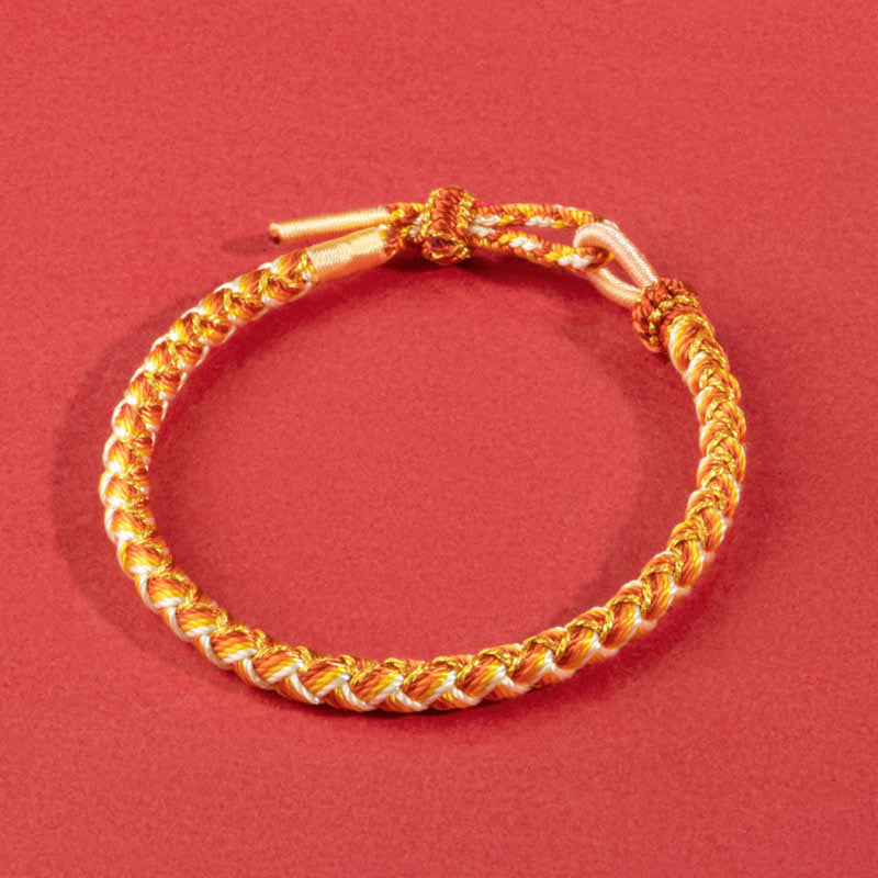 Bracelet de protection en corde fait main en écailles de dragon de Buddha Stones