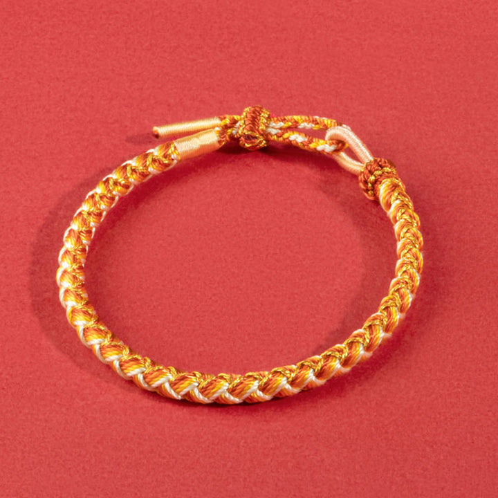 Bracelet de protection en corde fait main en écailles de dragon de Buddha Stones