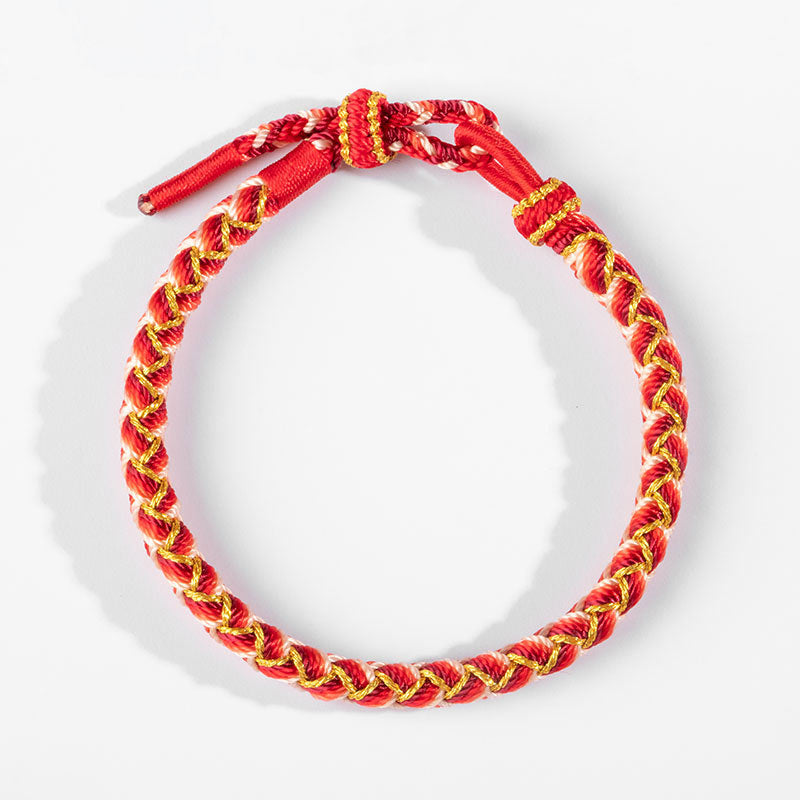 Bracelet de protection en corde fait main en écailles de dragon de Buddha Stones