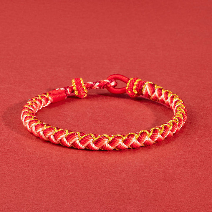 Bracelet de protection en corde fait main en écailles de dragon de Buddha Stones