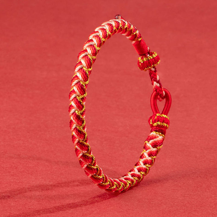 Bracelet de protection en corde fait main en écailles de dragon de Buddha Stones
