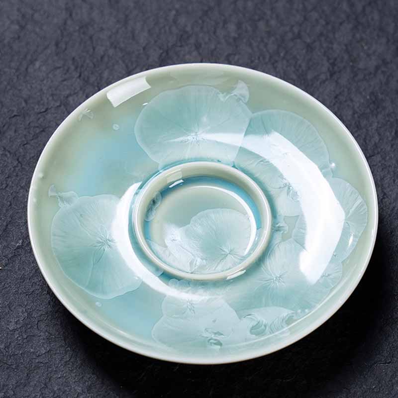 Tasse à thé traditionnelle en céramique émaillée Buddha Stones Gaiwan Sancai Tasse à thé Kung Fu et soucoupe avec couvercle 180 ml