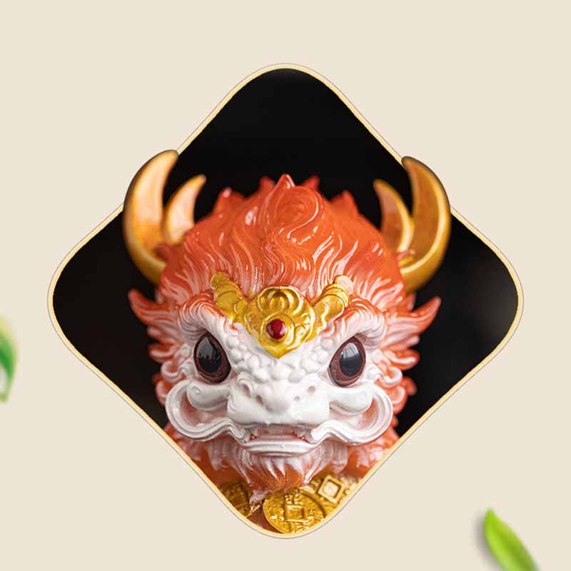 Buddha Stones changeantes de couleur, petite figurine en résine Kirin pour décoration de maison - image 27