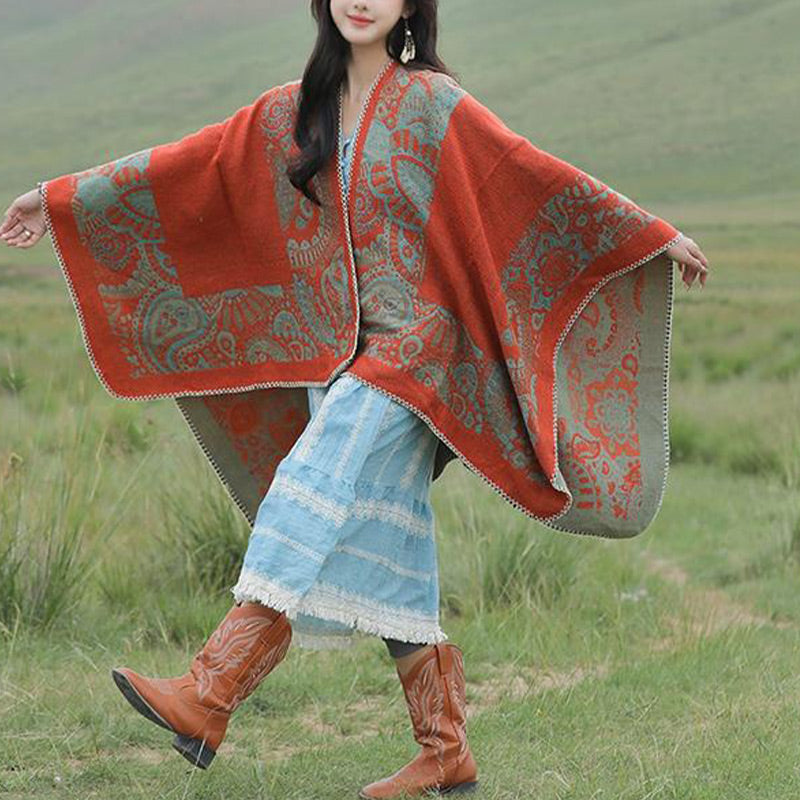 Châle tibétain en Buddha Stones, motif simple, écharpe de voyage confortable pour l'hiver - image 3