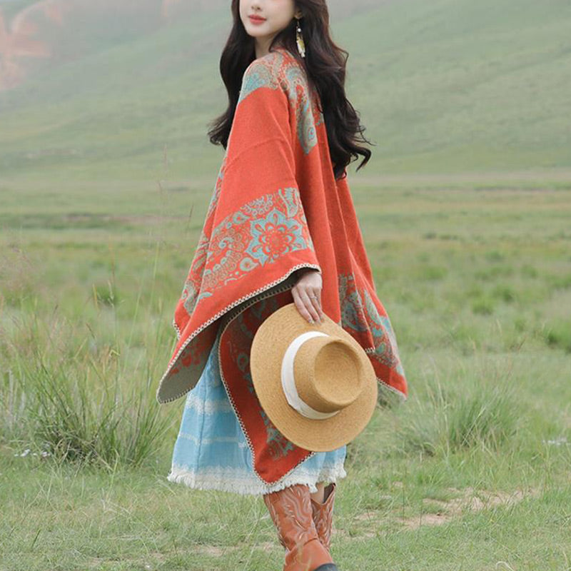 Châle tibétain en Buddha Stones, motif simple, écharpe de voyage confortable pour l'hiver - image 15