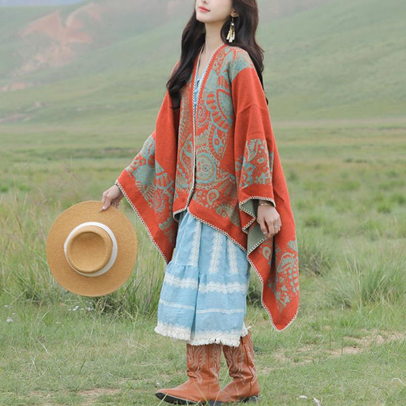 Châle tibétain en Buddha Stones, motif simple, écharpe de voyage confortable pour l'hiver - image 11