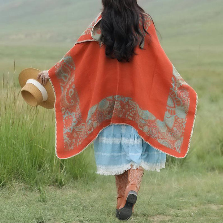 Châle tibétain en Buddha Stones, motif simple, écharpe de voyage confortable pour l'hiver - image 16