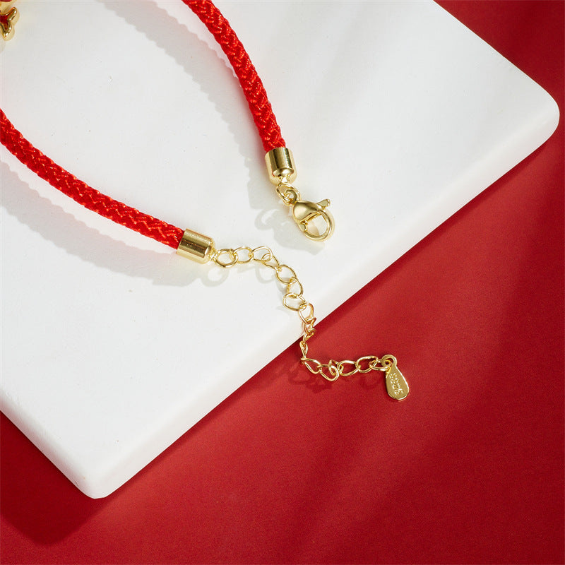Collier pendentif porte-bonheur en calcédoine et Buddha Stones