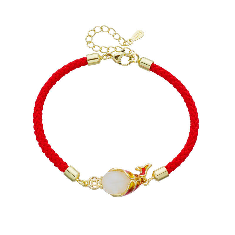 Collier pendentif porte-bonheur en calcédoine et Buddha Stones