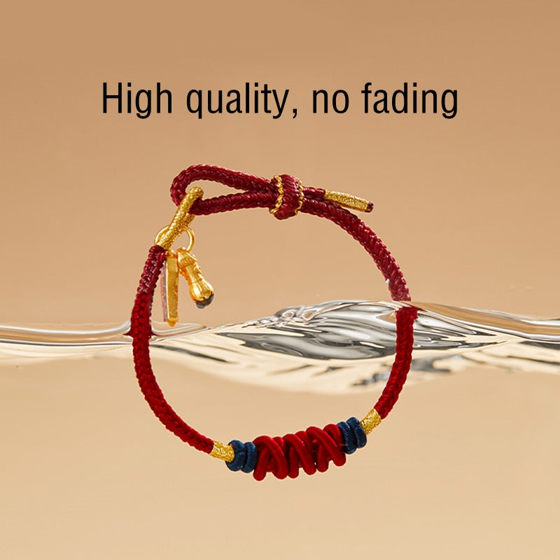 Bracelet tressé en argent sterling 925 avec breloque poisson Koi et Buddha Stones