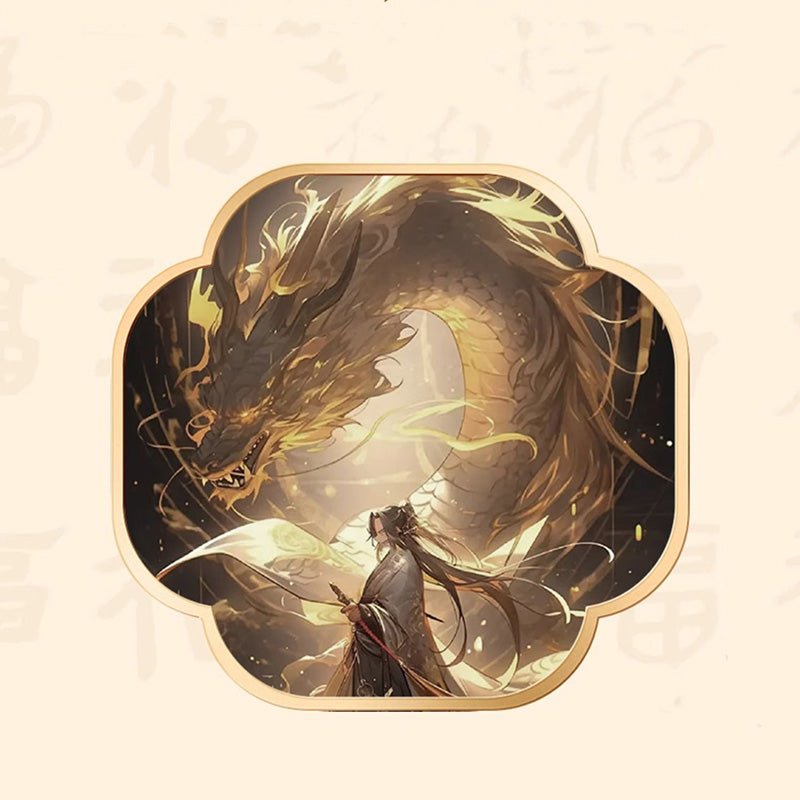 Collier pendentif en argent sterling 999 avec Buddha Stones et personnage Fu de l'année du dragon Hetian Jade - image 10