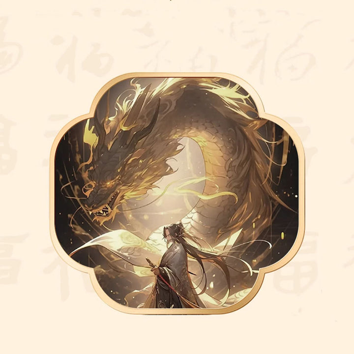 Collier pendentif en argent sterling 999 avec Buddha Stones et personnage Fu de l'année du dragon Hetian Jade - image 10