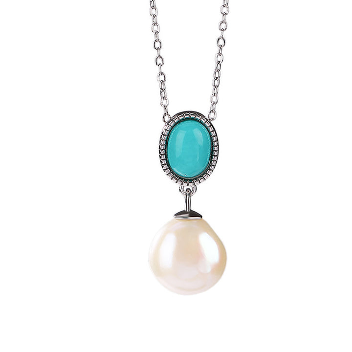 Collier pendentif bague boucles d'oreilles sagesse guérison perles turquoise argent sterling 925 Buddha Stones