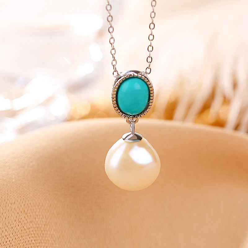 Collier pendentif bague boucles d'oreilles sagesse guérison perles turquoise argent sterling 925 Buddha Stones - image 2