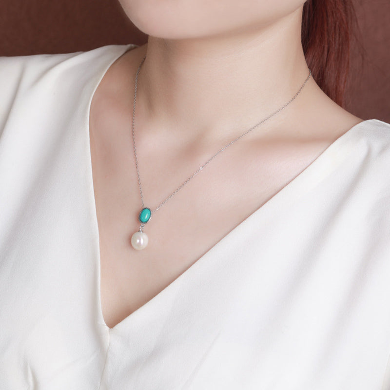 Collier pendentif bague boucles d'oreilles sagesse guérison perles turquoise argent sterling 925 Buddha Stones