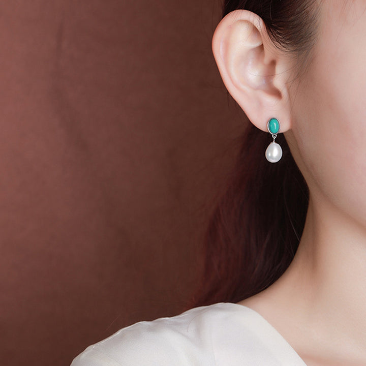 Collier pendentif bague boucles d'oreilles sagesse guérison perles turquoise argent sterling 925 Buddha Stones
