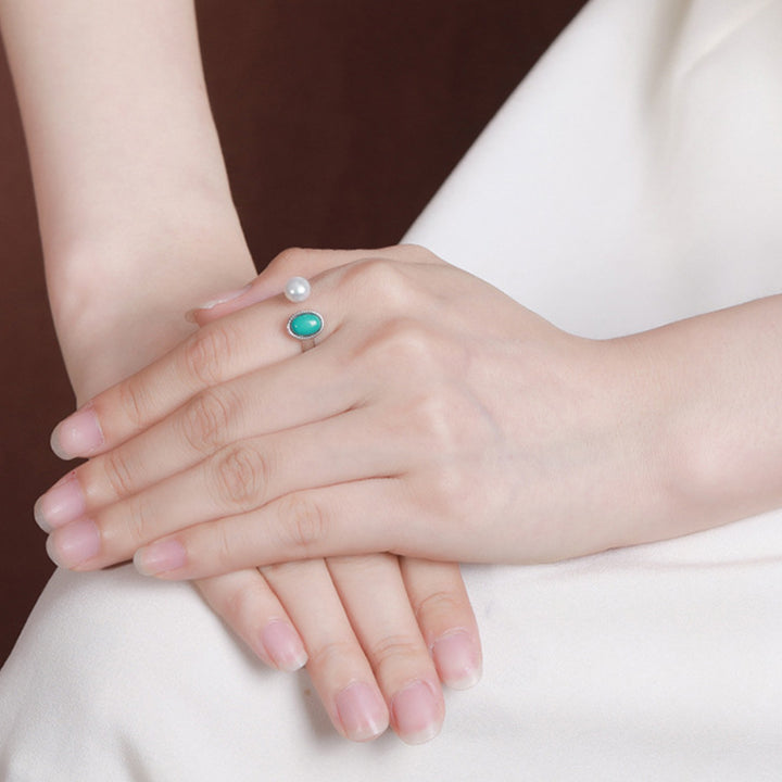 Collier pendentif bague boucles d'oreilles sagesse guérison perles turquoise argent sterling 925 Buddha Stones - image 8