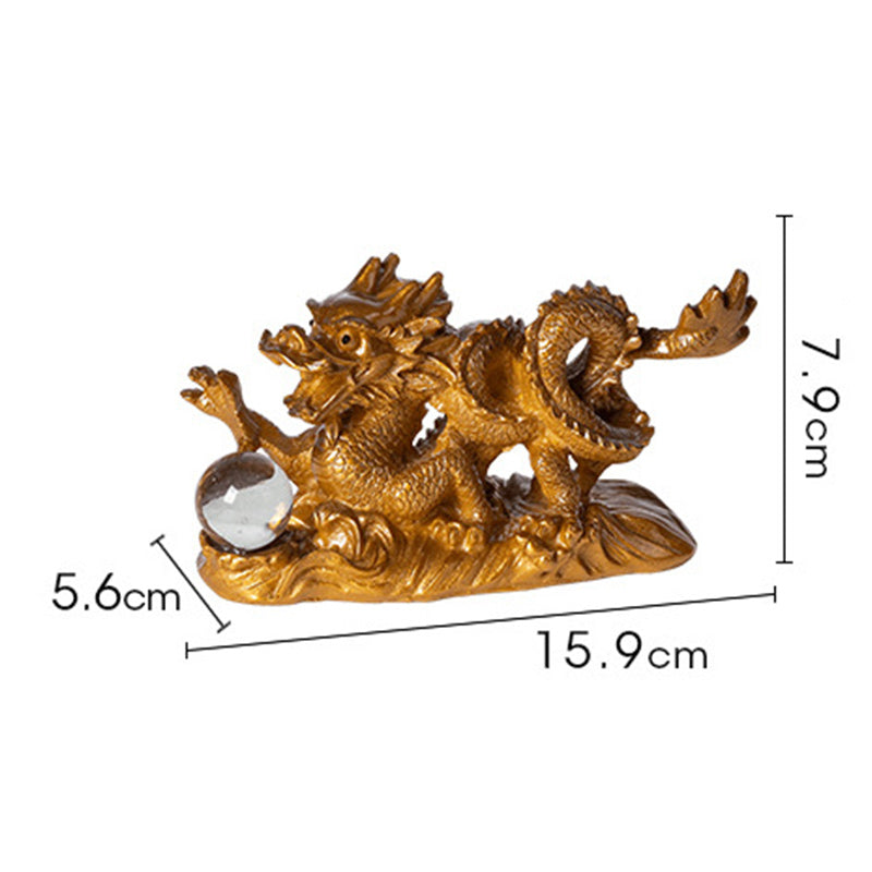 Buddha Stones Année du Dragon Couleur Changeante Résine Chance Succès Thé Animal de Compagnie Figurine Décoration - image 18
