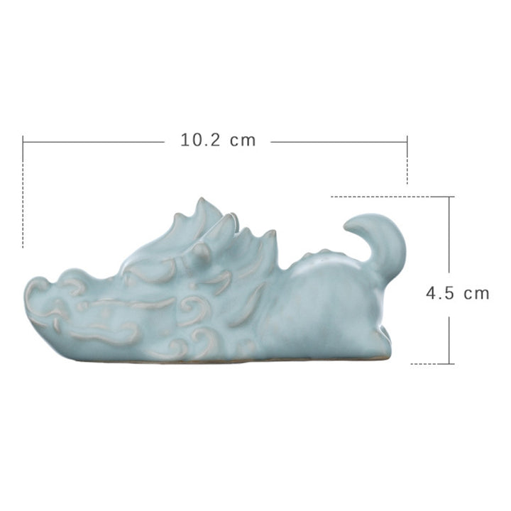 Buddha Stones Année du Dragon Chance Thé en céramique Figurine pour animaux de compagnie Décoration de la maison - image 15