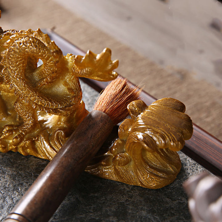 Buddha Stones Année du Dragon Couleur Changeante Résine Cheval Chance Thé Animal Maison Figurine Décoration - image 11