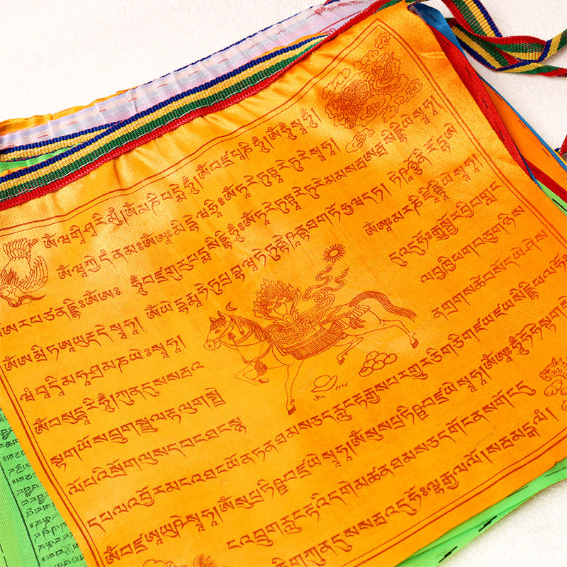 Buddha Stones Drapeau de prière Windhorse d'extérieur longue durée (20 pièces) - image 2