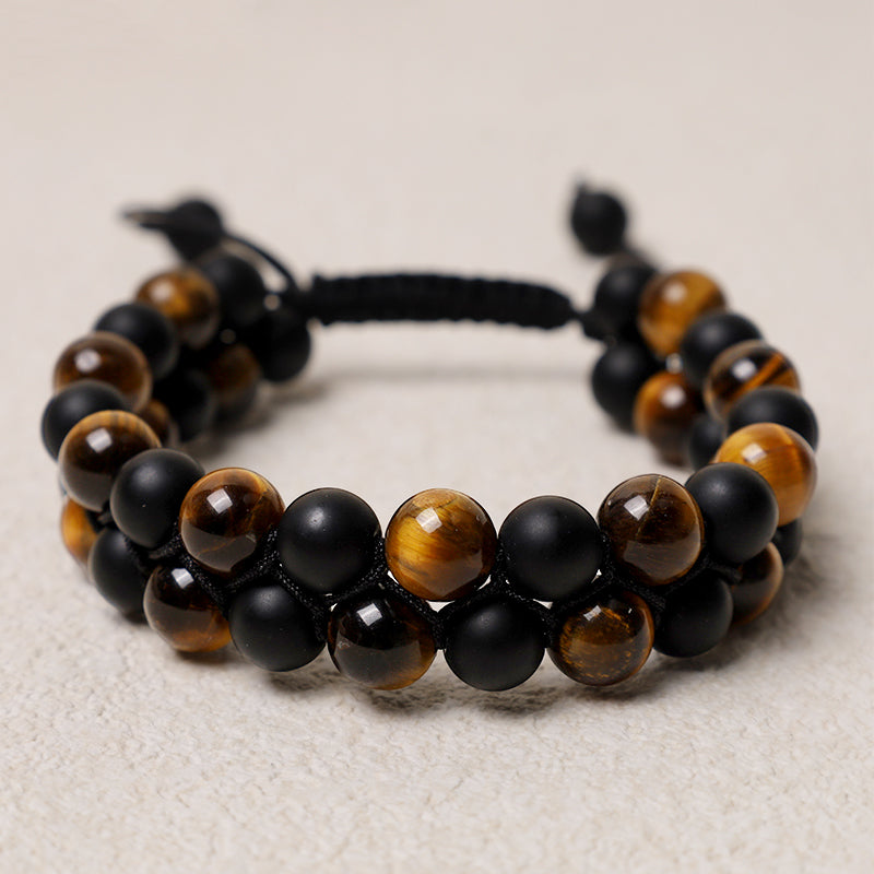 Bracelet de protection en œil de tigre - Œil de tigre (tour de poignet 17-28 cm) - image 1