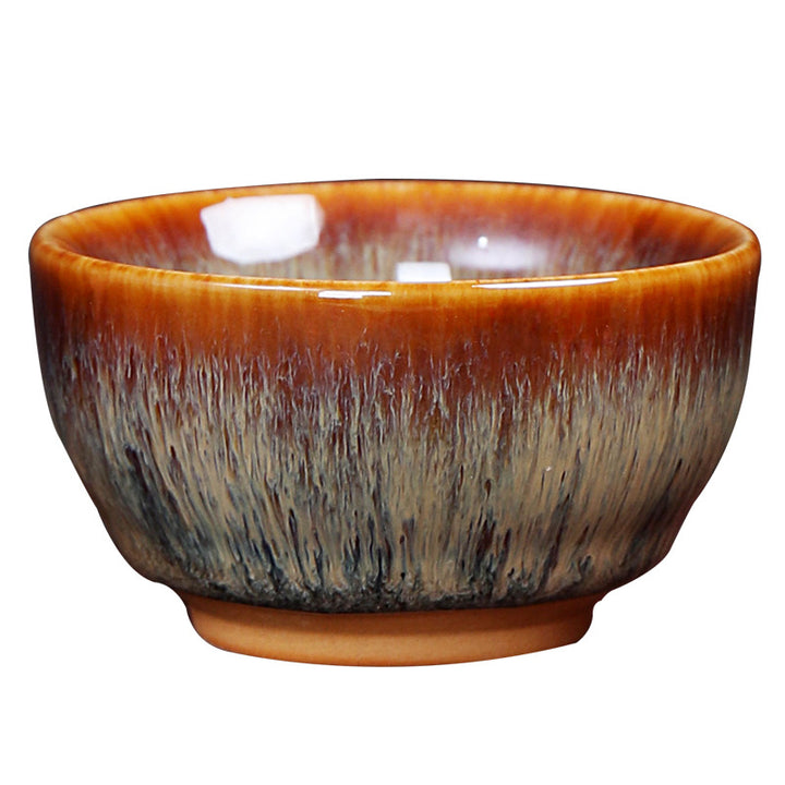 Tasse à thé en céramique avec 12 motifs du zodiaque chinois et Buddha Stones Tasse à thé chinoise Kung Fu Jian Zhan 73 ml