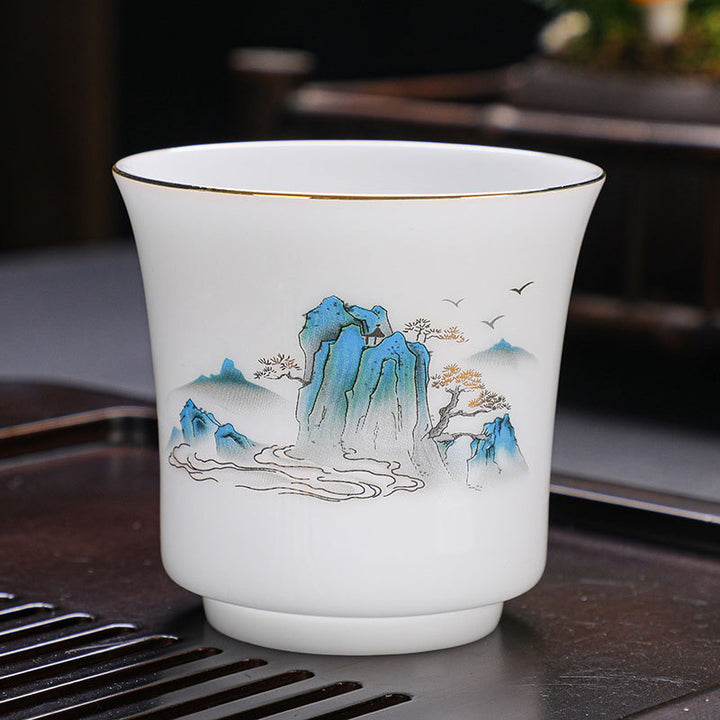 Buddha Stones Montagnes Rivières Arbre Tasse à Thé en Céramique Tasse à Thé Kung Fu 120 ml