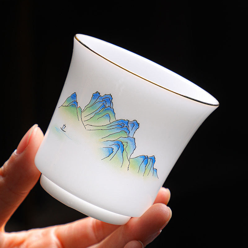 Buddha Stones Montagnes Rivières Arbre Tasse à Thé en Céramique Tasse à Thé Kung Fu 120 ml