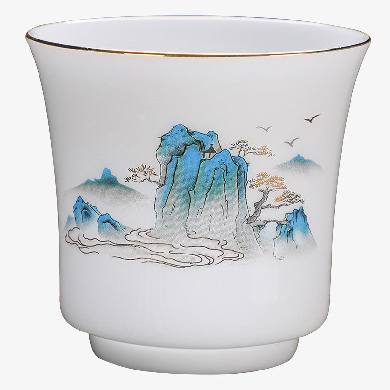 Buddha Stones Montagnes Rivières Arbre Tasse à Thé en Céramique Tasse à Thé Kung Fu 120 ml