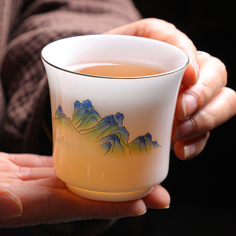 Buddha Stones Montagnes Rivières Arbre Tasse à Thé en Céramique Tasse à Thé Kung Fu 120 ml