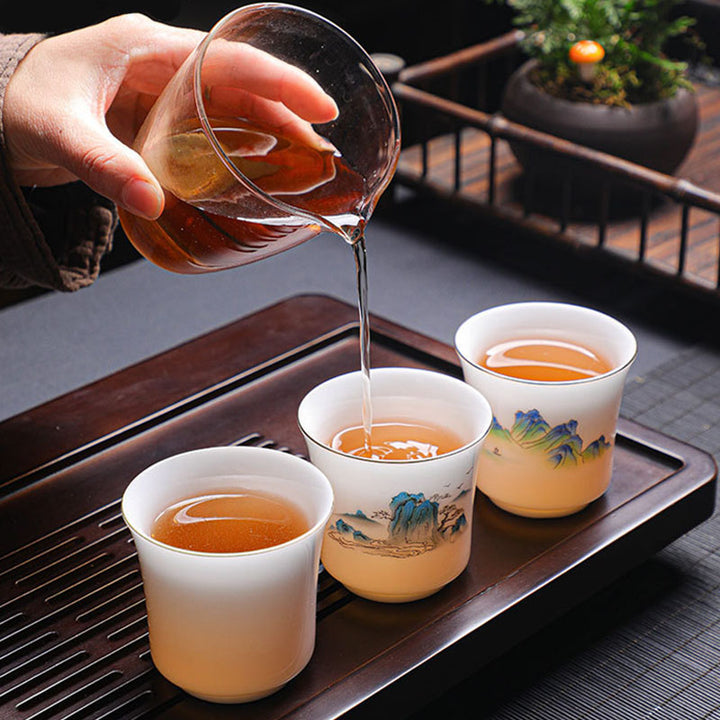 Buddha Stones Montagnes Rivières Arbre Tasse à Thé en Céramique Tasse à Thé Kung Fu 120 ml
