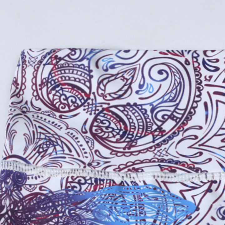 Pantalon imprimé Buddha Stones Fleurs Feuilles Oiseaux Leggings de sport Fitness Yoga Pantalons de yoga pour femmes - image 11