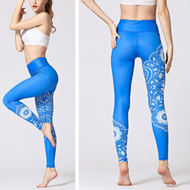 Buddha Stones Lignes Mauvaises Herbes Fleurs Sakura Arbre Noir Pantalon Imprimé Sports Fitness Yoga Leggings Pantalons De Yoga Pour Femmes - image 1
